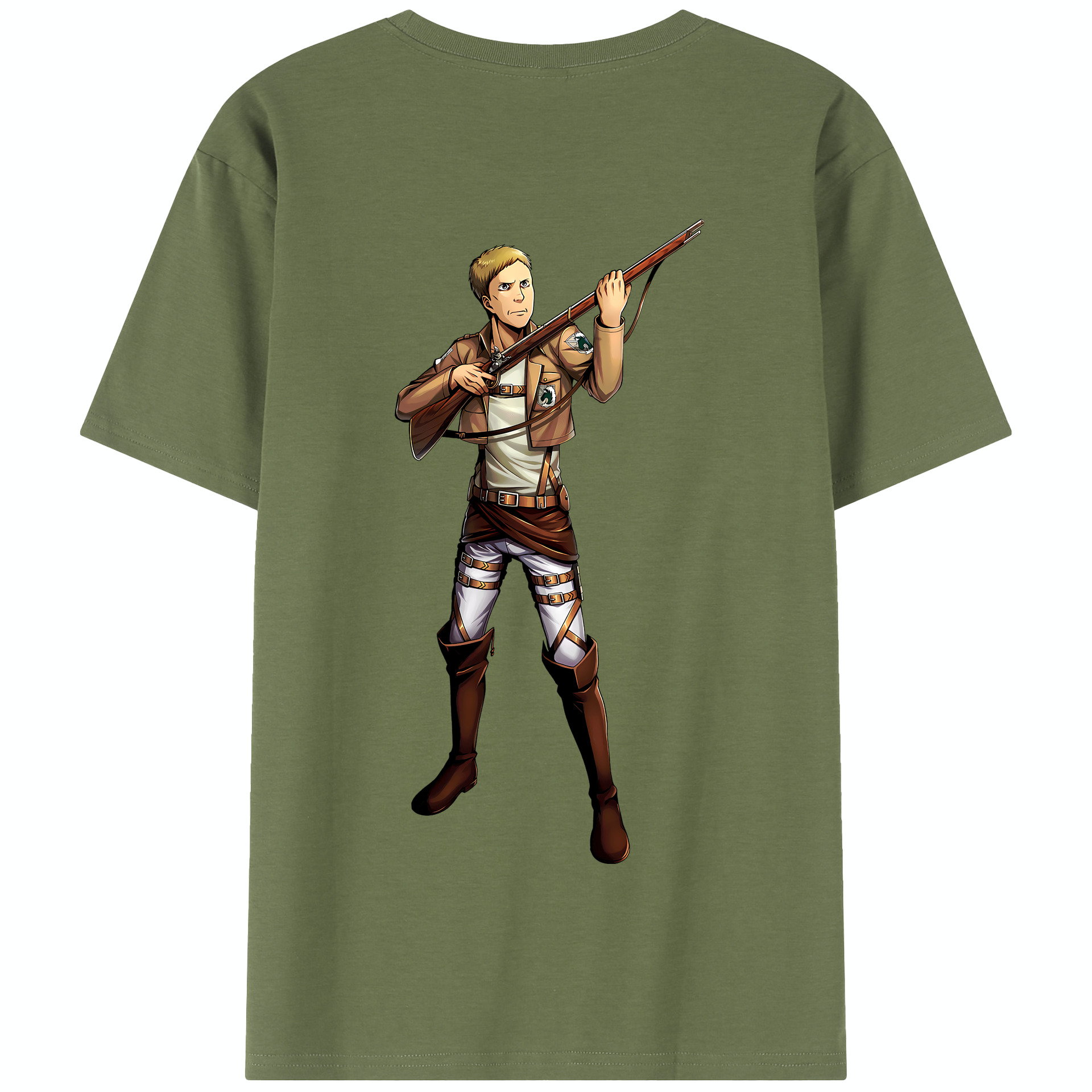 （画像用） 進撃の巨人 Attack on Titan 綿100％半袖Tシャツ（背面プリント）